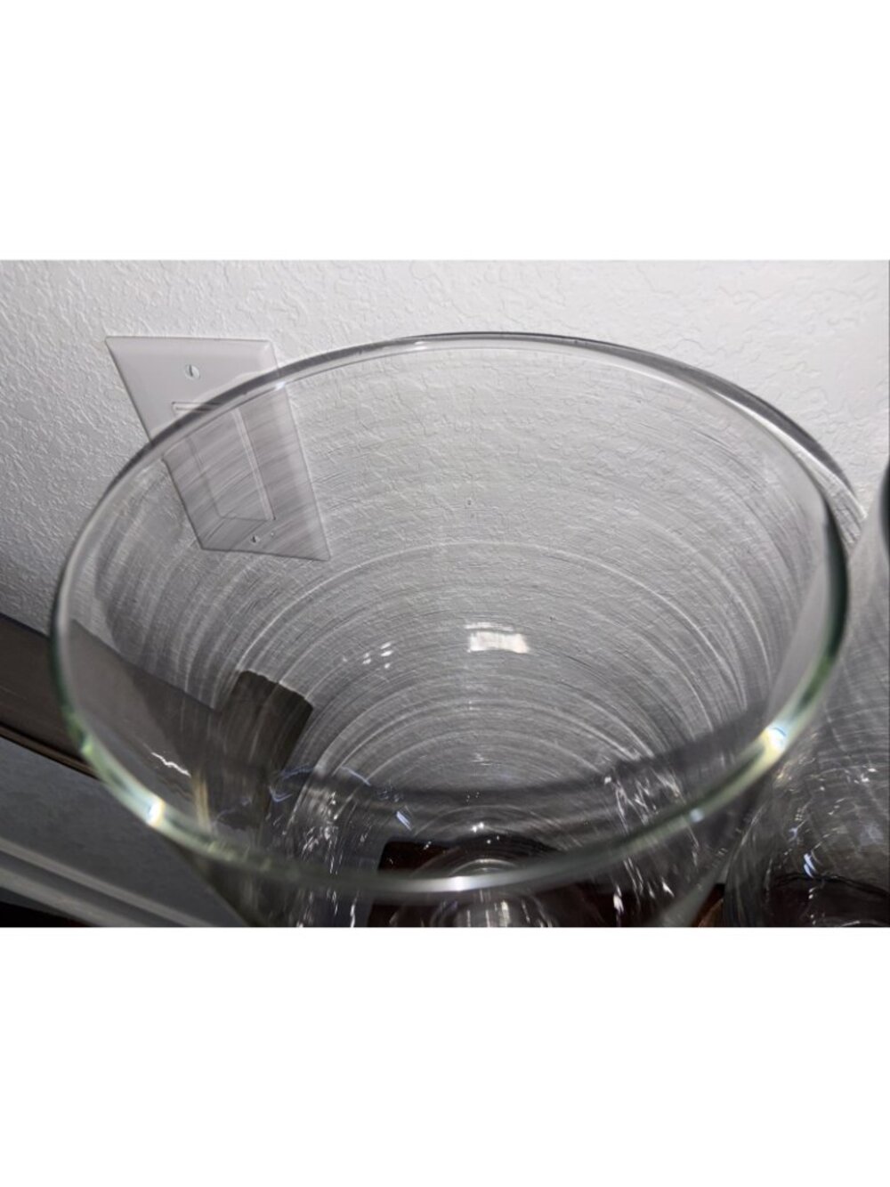 Set Of 2 Crate & Barrell Glass Hurricane Holiday Vases Or Candle Holders 14”T - Picture 5 of 8